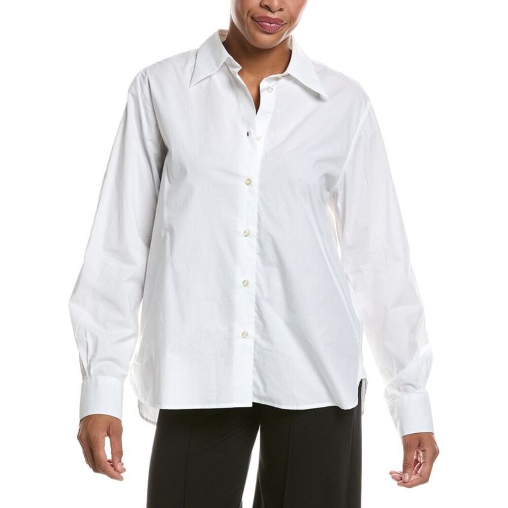 Officine Générale Womens  Ella Poplin Shirt, White